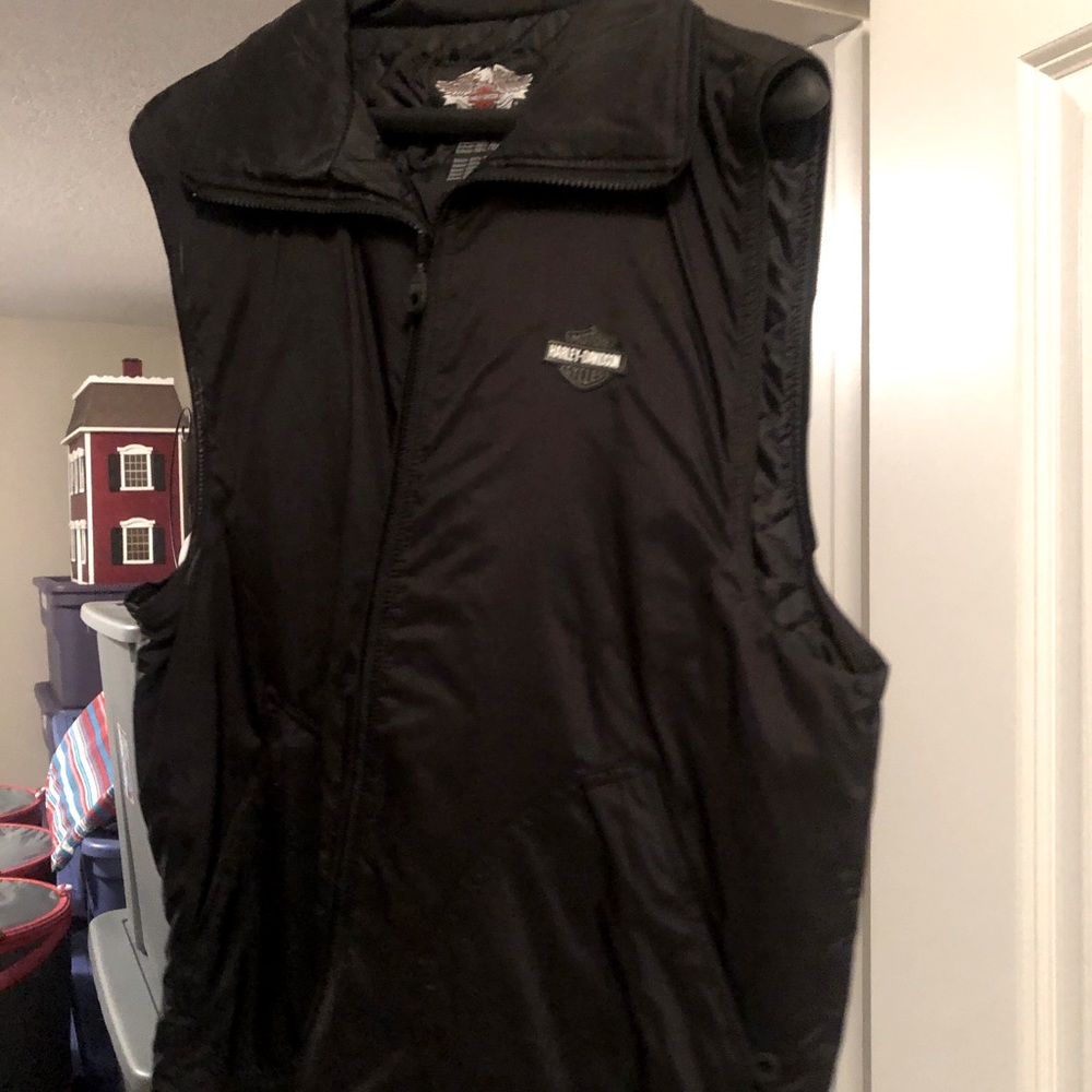 Men’s heated motorcycle vest.